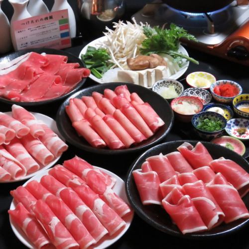 [Includes all-you-can-drink soft drinks] Lamb shabu eating and drinking course◎120 minutes all-you-can-eat and drinking 4,380 yen