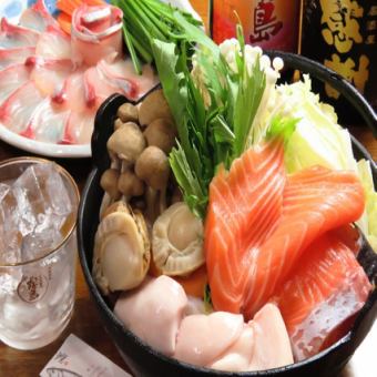 [Comes with your choice of pot♪] Draft beer is also OK! 7-course course with 120 minutes of all-you-can-drink from 4,400 yen