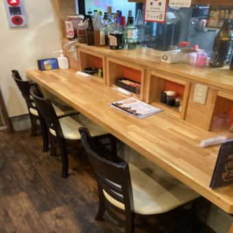 Counter seats loved by regulars