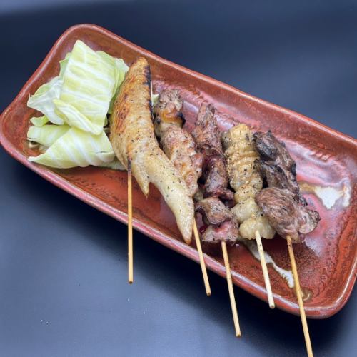 5 skewers