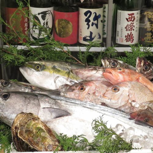 魚屋さんならではの、毎朝仕入れる新鮮魚介♪