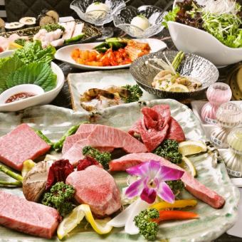 [Sanko - Sankou - Course] Enjoy specially selected Kuroge Wagyu beef, 12 dishes in total, 8,000 yen