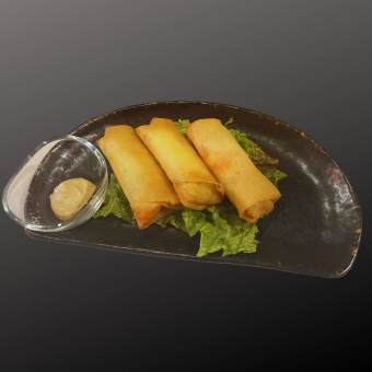 Shrimp and cream cheese spring rolls