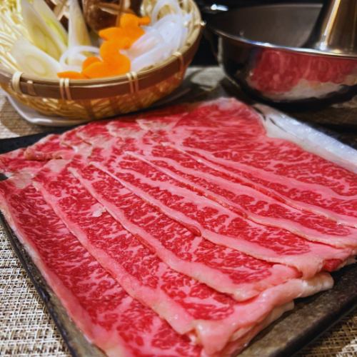 Hokkaido brand beef shabu-shabu