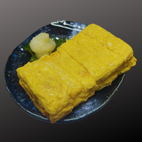 Rolled omelet in dashi broth