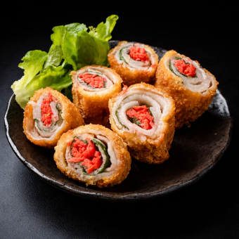 Pork-wrapped red ginger cutlet
