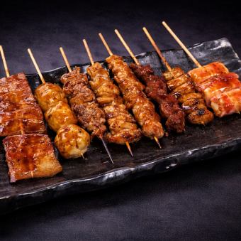 Assorted grilled skewers (8 skewers)