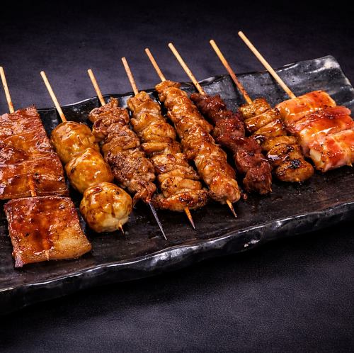Assorted grilled skewers (8 skewers)