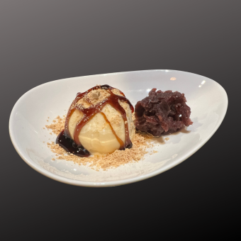 Black honey kinako ice