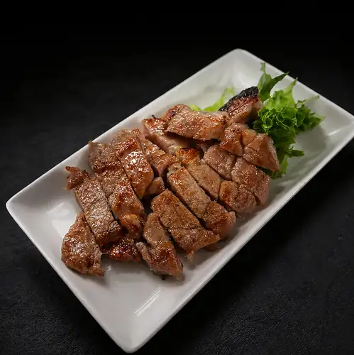 Grilled Hokkaido pork loin marinated in Saikyo miso