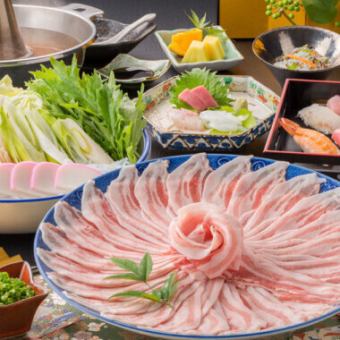 『しゃぶしゃぶ食べ放題コース』コスパ最強食べ放題!2時間飲み放題付き【8品4500円→3500円】