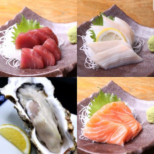 港町ならではの新鮮なお刺身