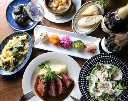 【プレミアムコース白赤2種飲み放題付き】2.5時間飲み放題⇒7000円(税込)
