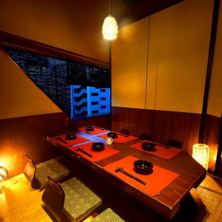The digging private room by the window is one of the popular rooms.It is a private room that can be used for business scene such as joint party and entertainment.