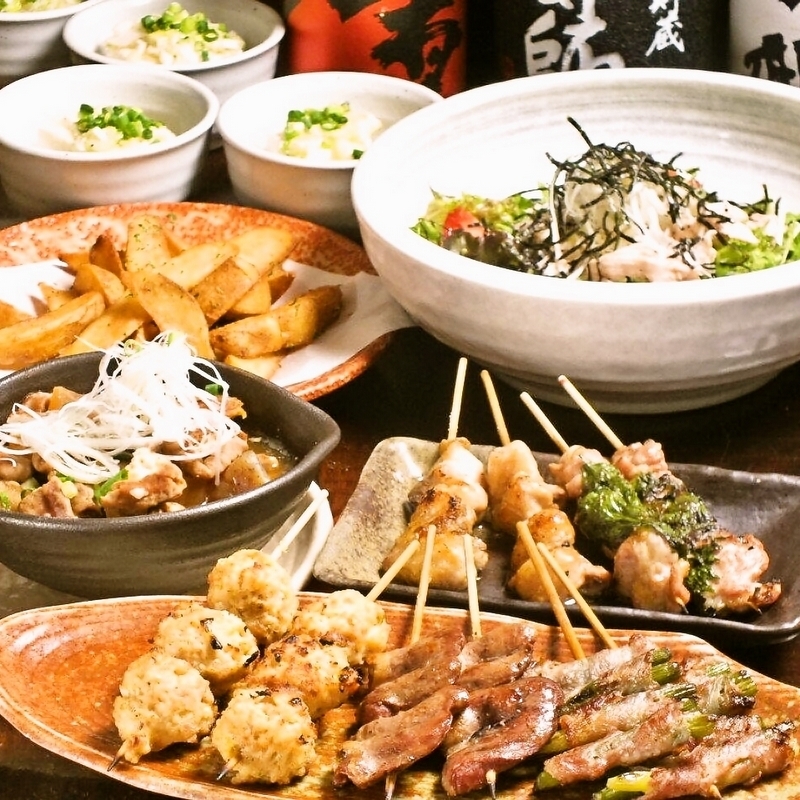 【くふ楽コース】 くふ楽の粋を極めた全12品の人気のコースが！6600円 炭火串焼厨房 くふ楽 西船橋店