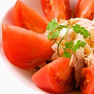 Ripe tomato salad Bon bon chicken style