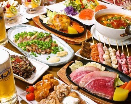 【C】3500日元(不含稅)【課程】...滿【飲酒】【解放】<20串等※※※週五和周日假日是+200日元