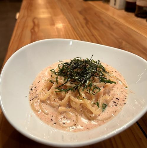 やみつき明太クリームパスタ