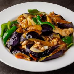 Stir-fried eggplant meat