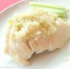 蒸し鶏の葱ソース