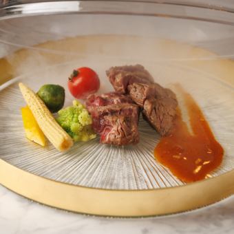 【2H飲放】短角牛リブロース×燃えるパスタや牛炙りカルパッチョ含『Cielo』全7品6680円⇒6000円