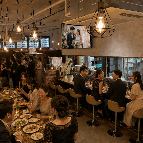 貸切予約もOKです!30名様~店内貸切が出来ます!結婚式の2次会、宴会、パーティー等で貸切利用はいかがでしょうか♪(貸切の場合はコース予約となります)