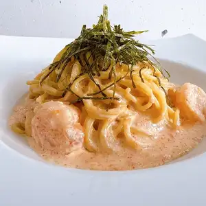 蝦仁明太子奶油意麵