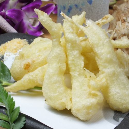 Island shallot tempura