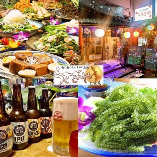 大宮で沖縄料理を堪能！毎日三線ライブ開催中♪沖縄満載ボリューム満点コース有◎