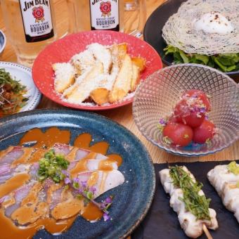 平日限定☆お得に宴会コース☆全12品5,000円(税込)☆120分飲み放題付き☆