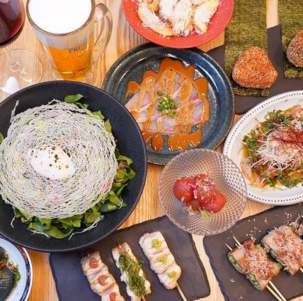 【週末ご希望の方】クサムラ宴会コース☆全13品6,000円(税込み)☆120分飲み放題付き☆
