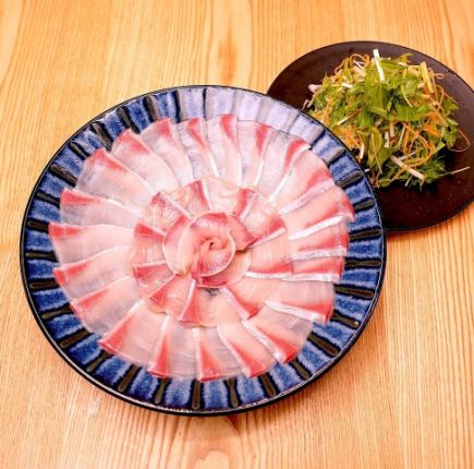 【週末ご希望の方】クサムラ鰤しゃぶ宴会コース☆全11品6,500円(税込み)☆120分飲み放題付き☆