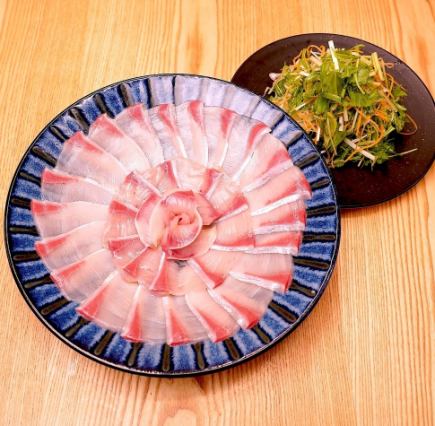 【平日ご希望の方】クサムラ鰤しゃぶ宴会コース☆全11品6,500円(税込み)☆120分飲み放題付き☆