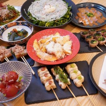 【週末ご希望の方】クサムラの宴会コース☆全1５品６５００円(税込み)☆１２０分飲み放題付き☆