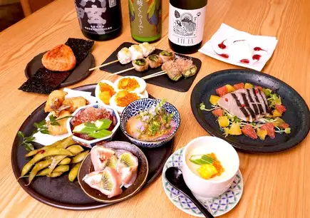 【週末ご希望の方】クサムラの宴会コース☆全15品6500円(税込み)☆120分飲み放題付き☆