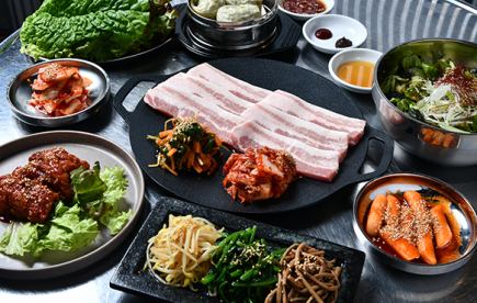 サムギョプサルコース全7品(3時間飲み放題付き)