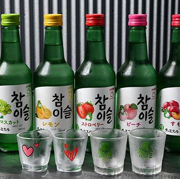 ビール、チャミスル、泡盛含め店内の全ドリンクが飲み放題です♪