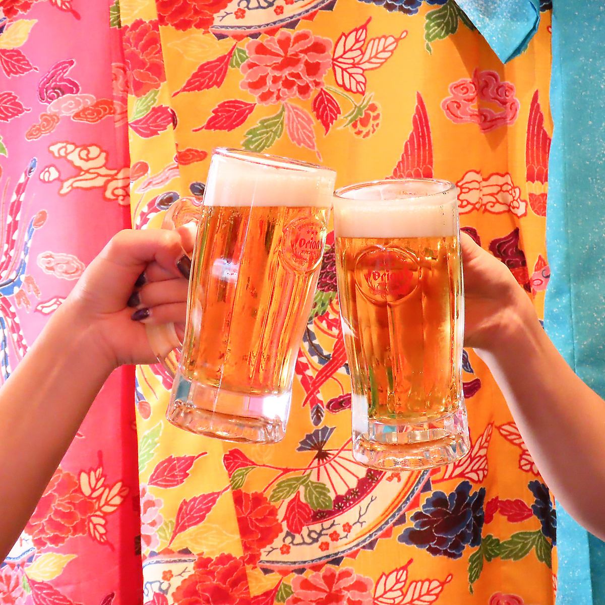 Enjoy a 3-hour all-you-can-drink experience with Awamori included! Experience Okinawa to the fullest!