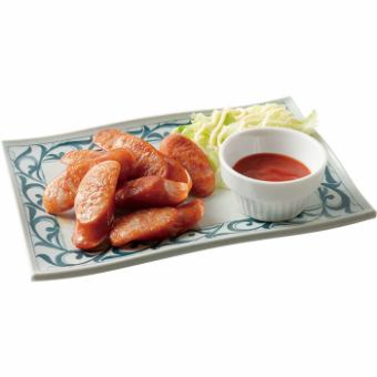 ピリ辛ポルトギューソーセージ炒め