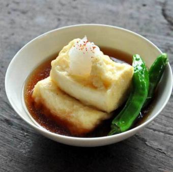 茄子と豆腐の揚げ出し