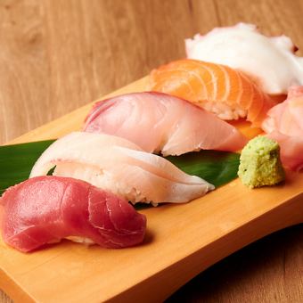 職人仕立ての本日おすすめ握り