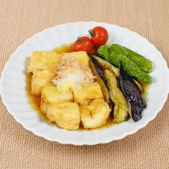 とろっと茄子と豆腐の旨揚げ出し