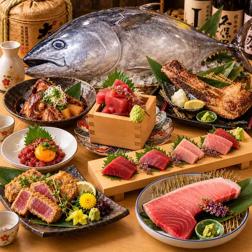 【圧巻のマグロ尽くし】刺身・ユッケ・カツ・煮付けまで！鮮度抜群の本マグロを贅沢に味わう至福の逸品料理