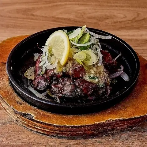 名古屋コーチンのレバー炭火焼き