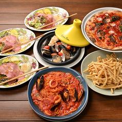 [Mare Mare] Enjoy seafood♪ All 5 dishes + 2 hours of free drinks included! 3,800 yen (tax included)