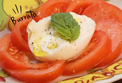 ブラータとトマトのカプレーゼ