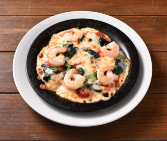 濃厚チーズの海老ドリア