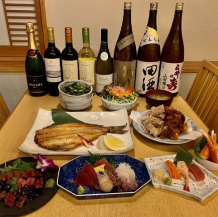 【烹饪+畅饮课程，2小时】9900日元课程