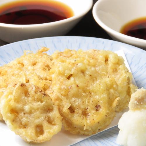 Kaga lotus root tempura