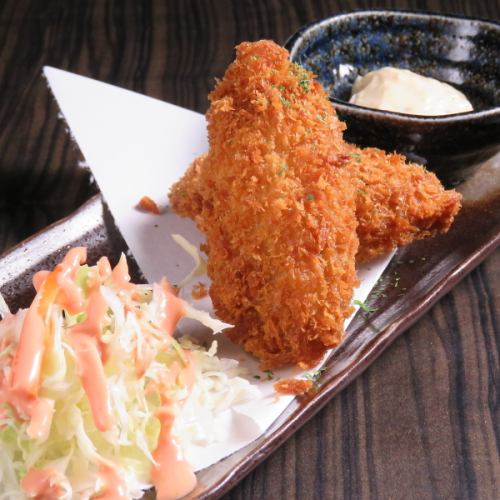 Large fried oysters from Hiroshima prefecture